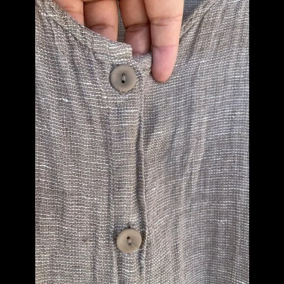 Flax button down shirt medium - Picture 3 of 8